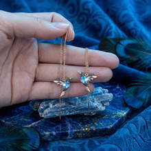 Boucles d'oreilles Colibri en Émail et Zircon