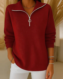 Pull Tendance À Demi-Zip