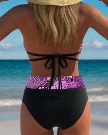 Bikini Sexy Dos Nu Soutien-Gorge Imprimé