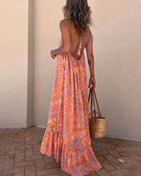 Robe nuisette avec imprimé