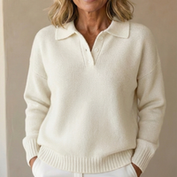 Olivia | Pull en Tricot Doux avec Col
