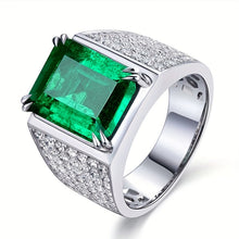 Bague Elsa avec émeraude et diamants