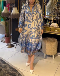 Robe imprimée ample et élégante