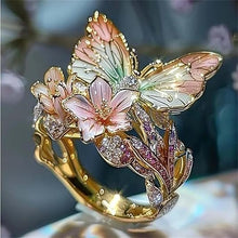 Bague Papillon Brillant De La Nature Avec Zircon