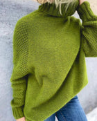Pull-over col roulé uni