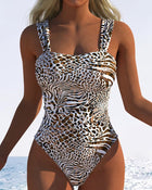 Maillot De Bain Une Pièce Imprimé Léopard