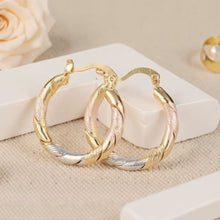 Boucles d'oreilles vintage rondes en créole