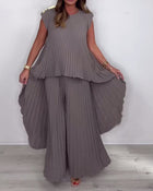 Costume Tendance Style Urbain Couleur Unie Deux Pièces