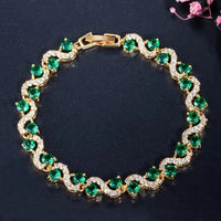 Bracelet Rivière d'Émeraudes