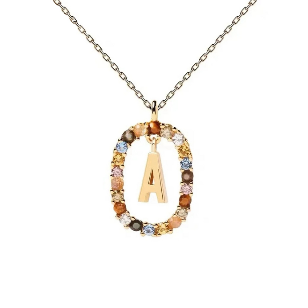 Collier Élégant avec Pierres Multicolores