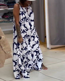 Robe avec liens et imprimé
