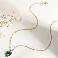 Collier Matilde Cœur d'Émeraude