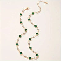 Collier Pendentif Vert Divin