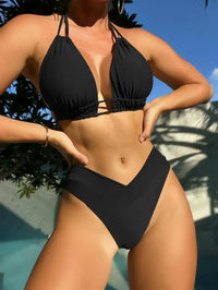 Galilea | Ensemble de bikini à col halterneck tendance pour un été stylé pour femmes