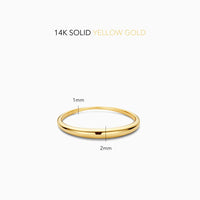 Bague Dôme Slim | Or