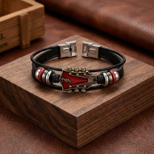 Bracelet en Cuir avec Guitare