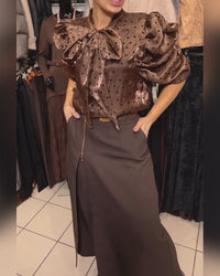 Jupe-Pantalon Élégant Design À Fermeture Éclair Décontracté