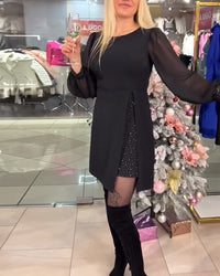 Robe De Soirée Tempérament épissage Fente