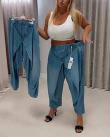 Pantalon Au Design Tendance En Forme De Lanterne