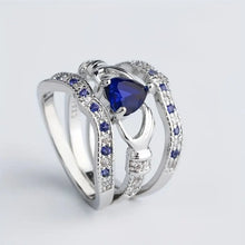 Ensemble de Bagues Luxe Éternel Bleu
