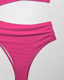 Maillot De Bain Deux Pièces À Volants Avec Étoile À Cinq Branches
