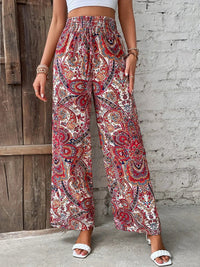 Layah | Pantalon taille haute à imprimé artistique pour femme
