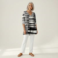 Quinn - Blouse longue imprimée