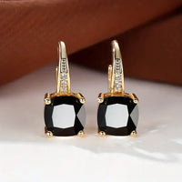 Boucles d'Oreilles en Or avec Pierres Mystérieuses
