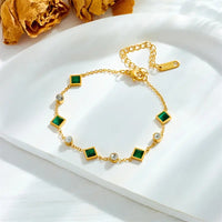 Bracelet Émeraude Céleste