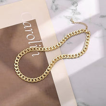 Collier cubain avec maillons épais en or