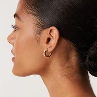 Boucles d'oreilles créoles épaisses | Or