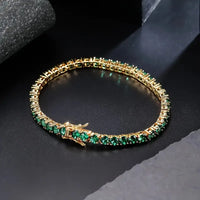 Bracelet Ella avec émeraude