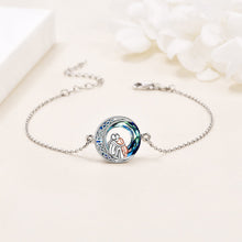 Bracelet ajustable avec pendentif de chien en argent sterling