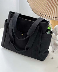 Sac en toile de grande capacité avec doubles poignées