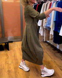 Robe à col rond et manches 2/3