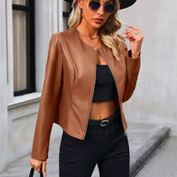 Blakely | Veste Biker à Col Rond pour Femme