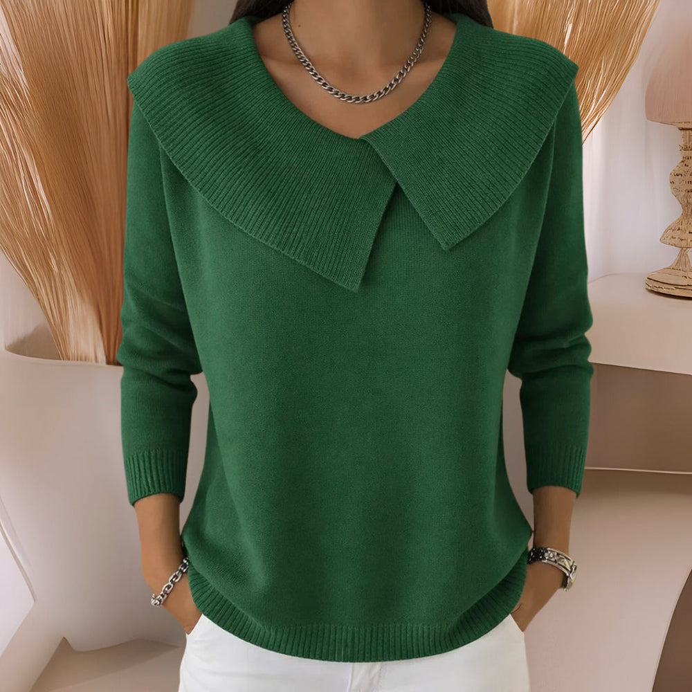 Jennifer™ | Pull en Tricot avec Col Doux