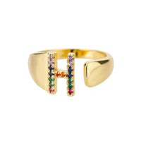 Bague en Or avec Lettre Personnalisée (Ajustable)
