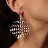 Boucles d'oreilles Vintage Globe avec zircon
