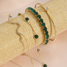 Ensemble de Bracelets Émeraude Pure