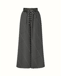 Pantalon Imprimé Pois Long
