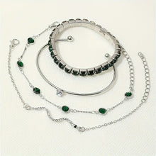 Ensemble de Bracelets Émeraude Pure