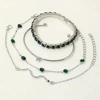 Ensemble de Bracelets Émeraude Pure | Or