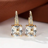 Boucles d'Oreilles en Or avec Pierres Mystérieuses