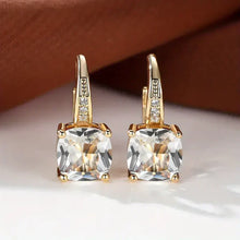 Boucles d'Oreilles en Or avec Pierres Mystérieuses