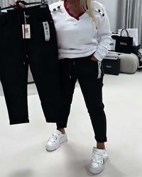 Pantalon Mode Élastique Cordon
