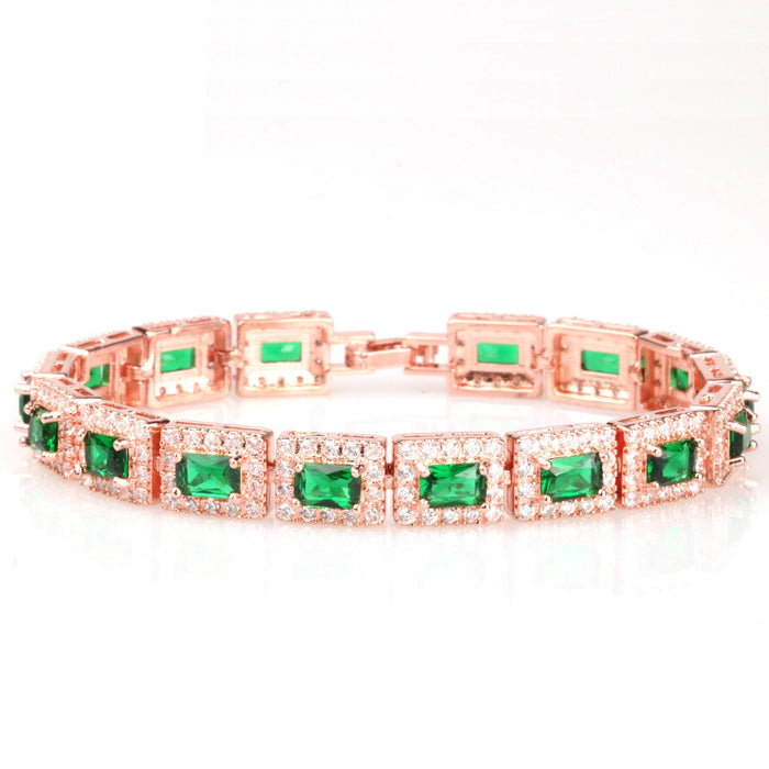 Bracelet en Or Émeraude