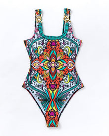 Combinaison de Bain à motifs Floraux de Plage
