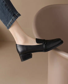 Audrey - Mocassins femme à talon bloc confort