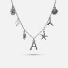 Collier Océan avec Lettre en Argent